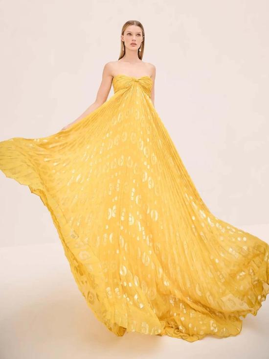  알렉시스 롱 원피스 솔레이 드레스 마리골드 - ALEXIS