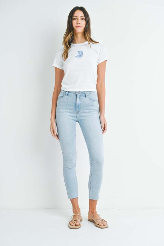  저스트 블랙 데님 데님 팬츠 클린 스트레치 스키니 라이트 데님 - JUST BLACK DENIM