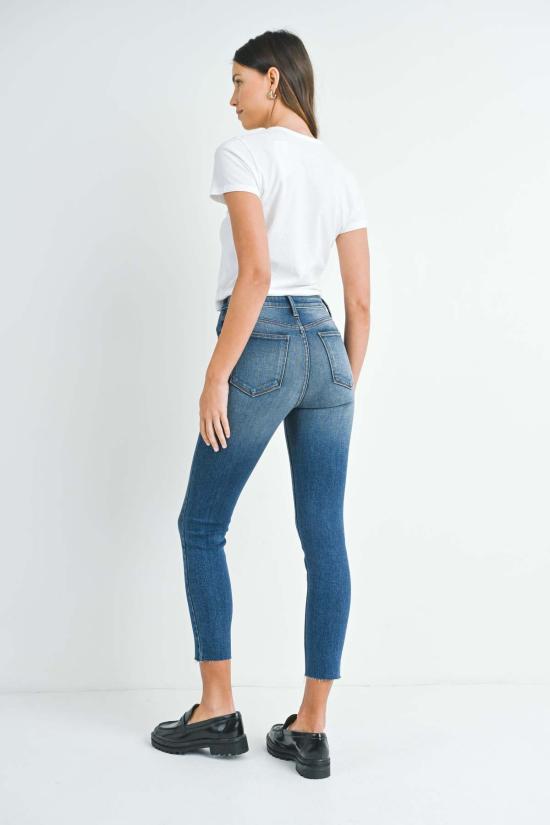  저스트 블랙 데님 데님 팬츠 클린 스트레치 스키니 라이트 데님 - JUST BLACK DENIM