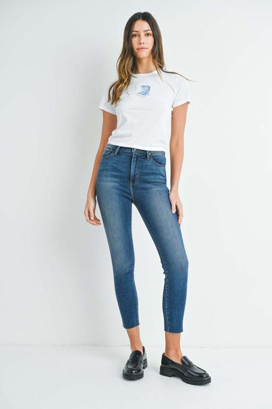  저스트 블랙 데님 데님 팬츠 클린 스트레치 스키니 라이트 데님 - JUST BLACK DENIM