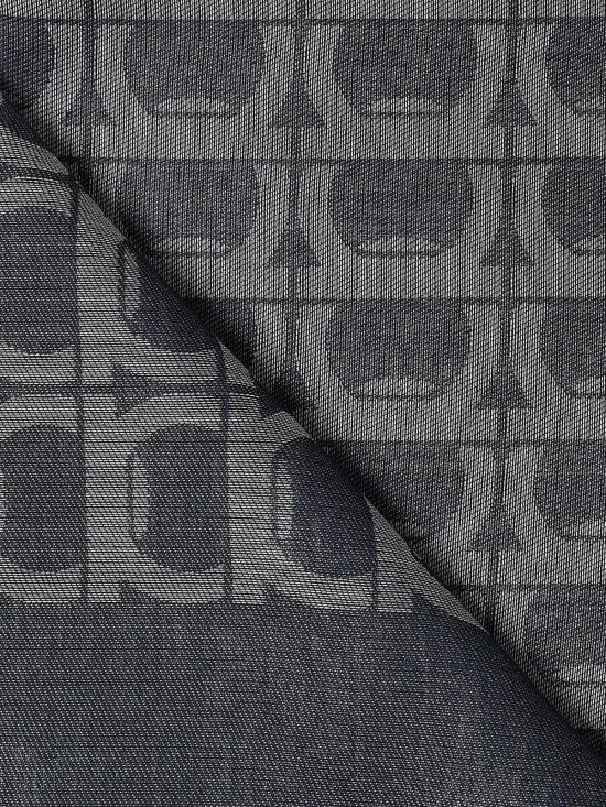  살바토레 페라가모 머플러/스카프 페라가모 간치니 모노그램 자카드 스톨 그레이 - SALVATORE FERRAGAMO