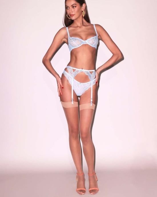  플뢰르 뒤 말 브라  Fleur Du Mal Bianca 레이스 가터 Forget Me Not - FLEUR DU MAL