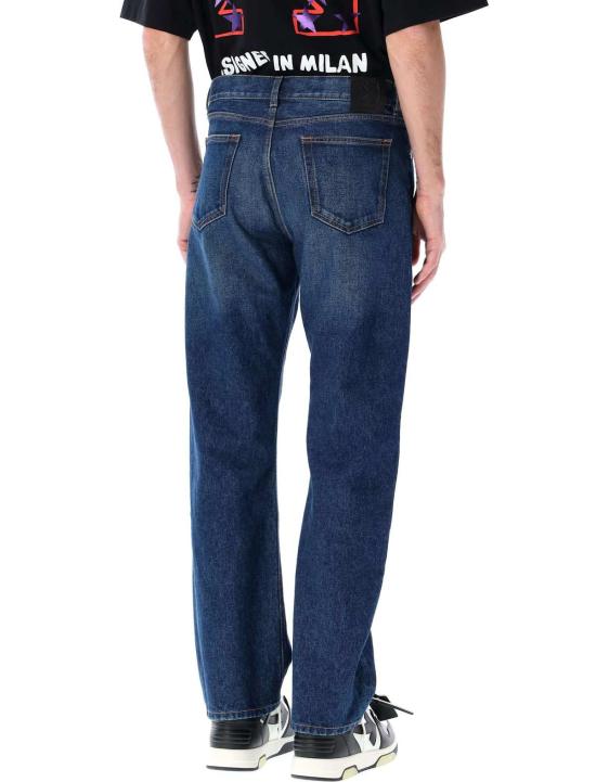  오프화이트 데님 팬츠 아르 스케이트 진 미디엄 블루 - OFF WHITE