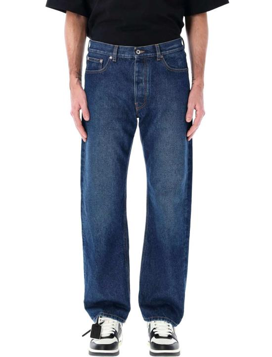  오프화이트 데님 팬츠 아르 스케이트 진 미디엄 블루