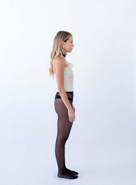  베버리힐즈 란제리 민소매 티셔츠 베벌리 힐스 란제리 레아 탑 본 - BEVERLY HILLS LINGERIE