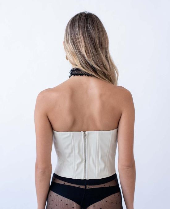  베버리힐즈 란제리 민소매 티셔츠 베벌리 힐스 란제리 레아 탑 본 - BEVERLY HILLS LINGERIE