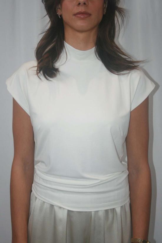  사블린 민소매 티셔츠 코브 S/W 모크넥 탱크탑