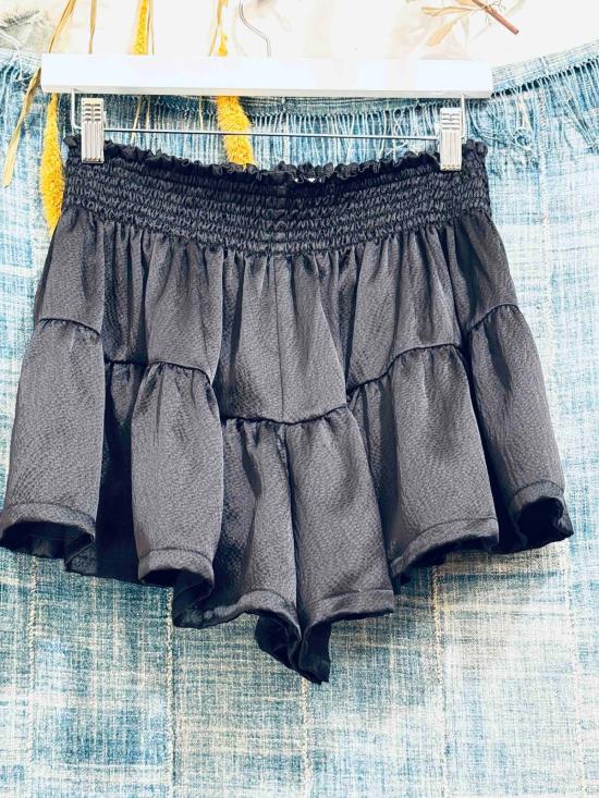  Yesaet 숏팬츠 로릿 실크반바지 블랙 - OTHER BRANDS