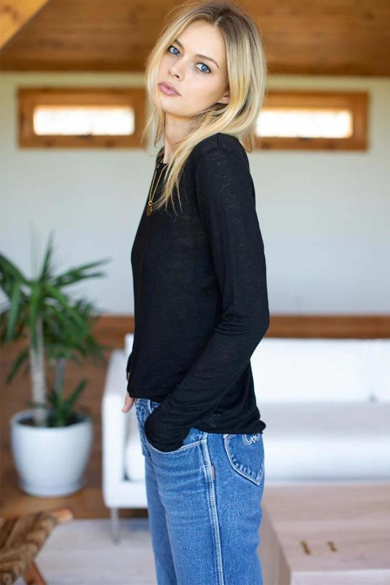  에머슨 프라이 블라우스 에머슨 크루넥 탑 - EMERSON FRY