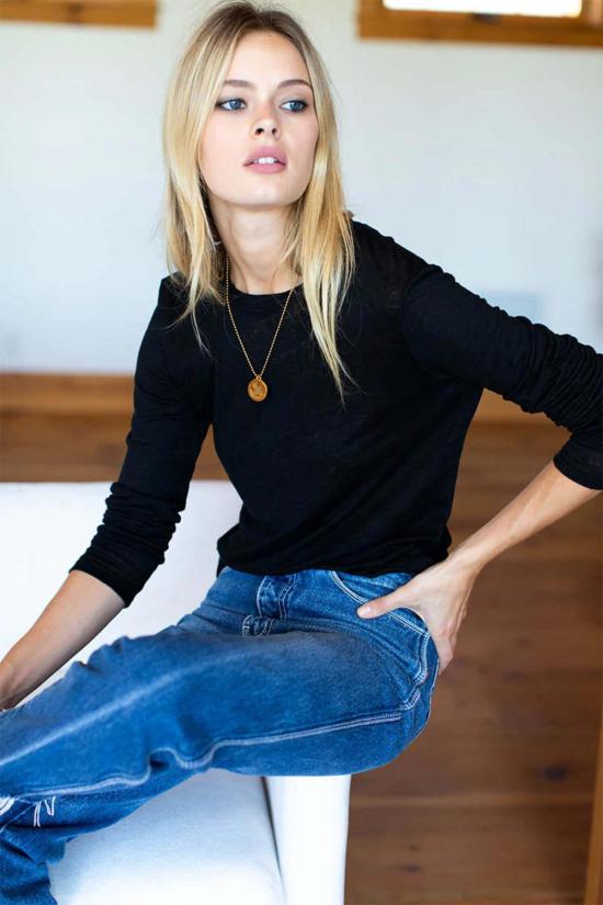  에머슨 프라이 블라우스 에머슨 크루넥 탑 - EMERSON FRY