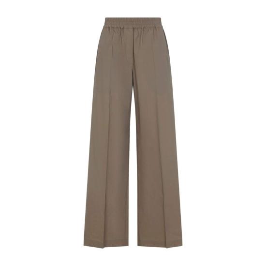  브루넬로 쿠치넬리 스트레이트 팬츠 Brunello Cucinelli 와이드 레그 코튼 팬츠 Duna - BRUNELLO CUCINELLI