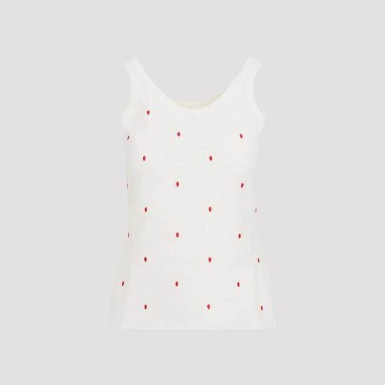  보테가베네타 민소매 티셔츠 보테가 베네타 탱크탑 초크 베르니스 - BOTTEGA VENETA