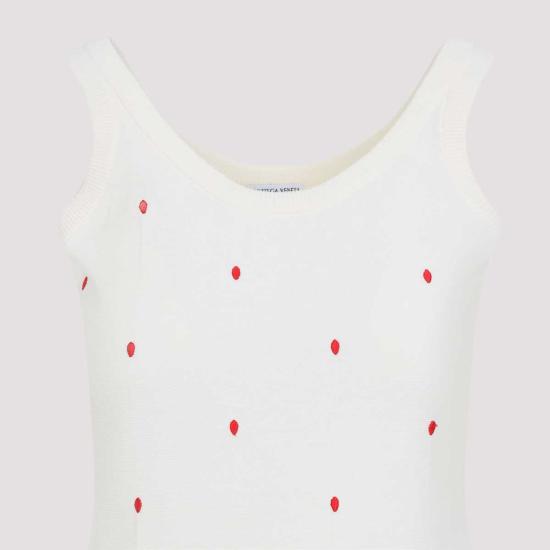  보테가베네타 민소매 티셔츠 보테가 베네타 탱크탑 초크 베르니스 - BOTTEGA VENETA