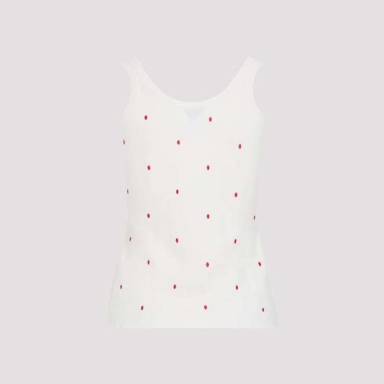  보테가베네타 민소매 티셔츠 보테가 베네타 탱크탑 초크 베르니스 - BOTTEGA VENETA