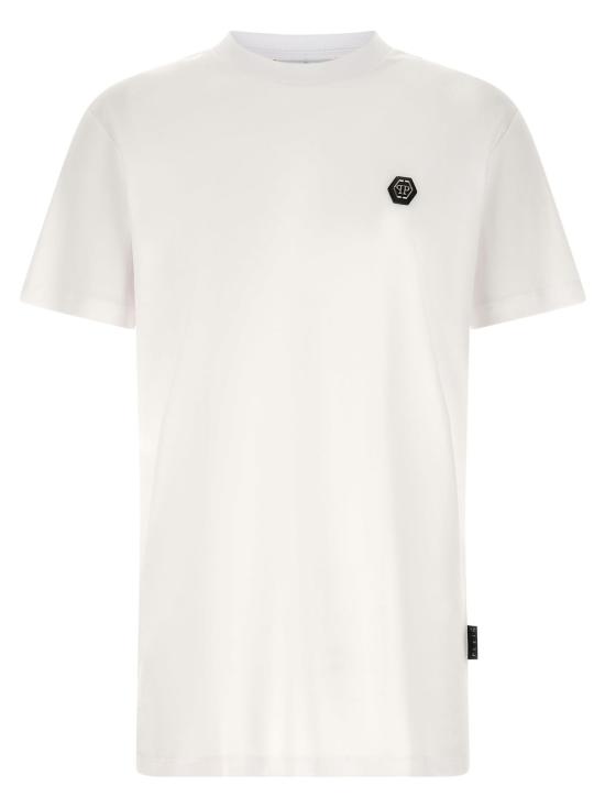  필립 플레인 반팔 티셔츠 육각형 티셔츠 화이트