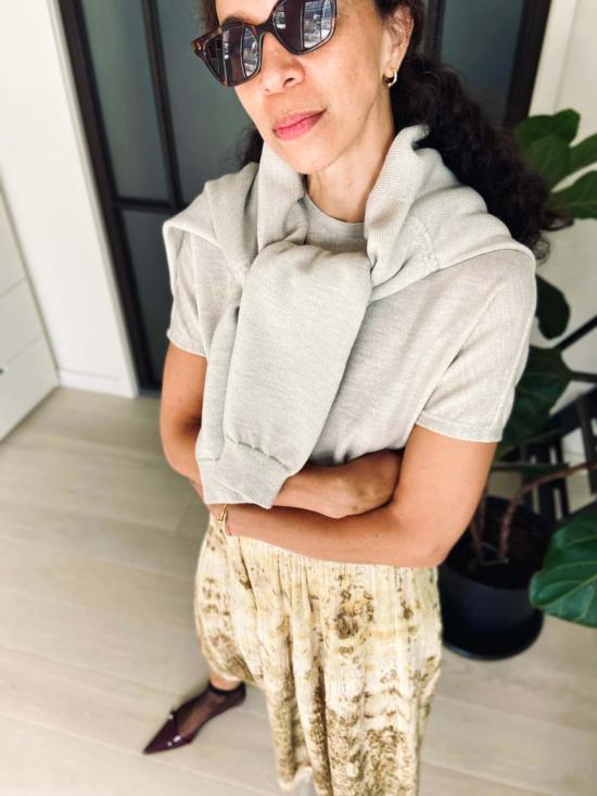  Yesaet 반팔 티셔츠 예사엣 삼라 크루넥 탑 - OTHER BRANDS