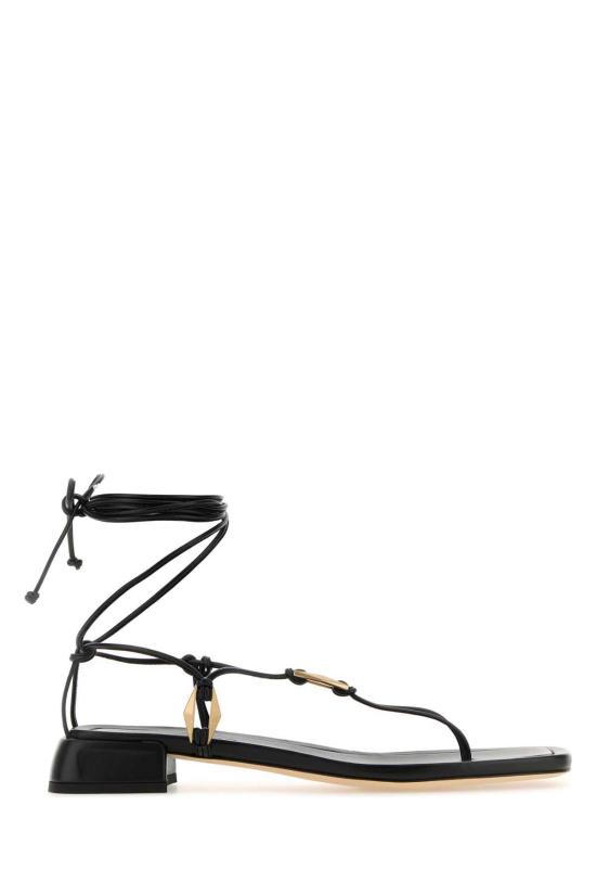  지미추 샌들 Jimmy Choo 오닉시아 끈  블랙골드