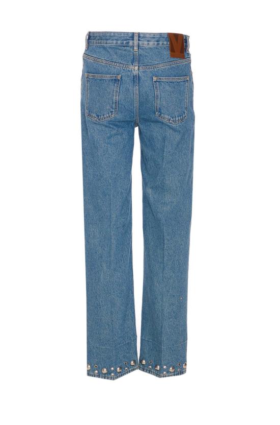  발렌티노 가라바니 데님 팬츠 카보숑 팬츠 블루 - VALENTINO GARAVANI