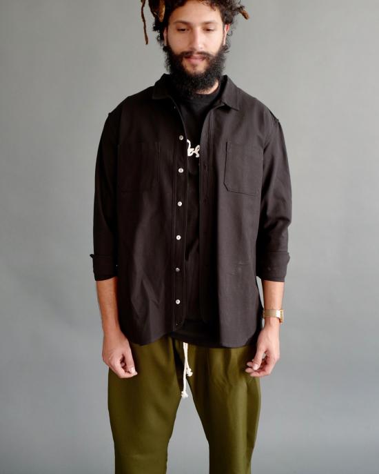  DFYNT 긴팔 셔츠 Dfynt 시그니처  재킷 블랙 - DFYNT