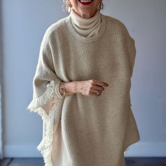  로렌 마누지안 베스트 로렌 마누기안 니트위브 질레  로우 화이트 - LAUREN MANOOGIAN