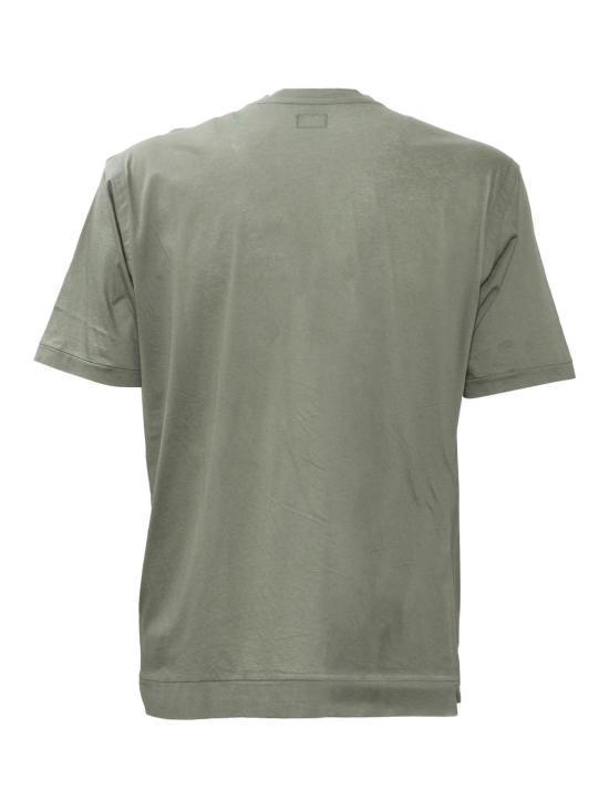  씨피 컴퍼니 반팔 티셔츠 C.P. 회사 티셔츠 (녹색) - C.P. COMPANY