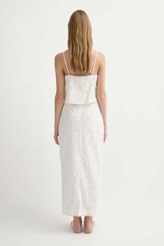  포제 롱 스커트 포세 살마 컬럼  빈티지 화이트 - POSSE