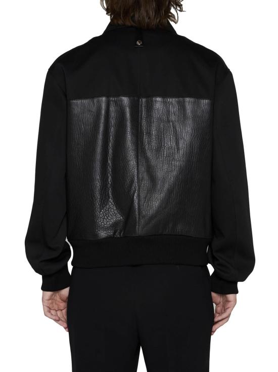 알렉산더 맥퀸 봄버 자켓 가죽 봄버 재킷 네로 - ALEXANDER MCQUEEN