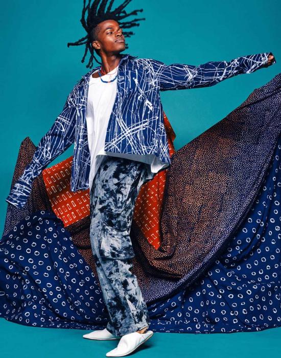  Post-Imperial 긴팔 셔츠 포스트 임페리얼 아자  인디고/본 - OTHER BRANDS