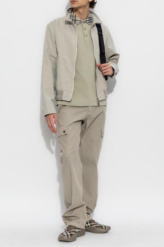  버버리 데님 팬츠 스트레이트 레그 진 베이지 - BURBERRY