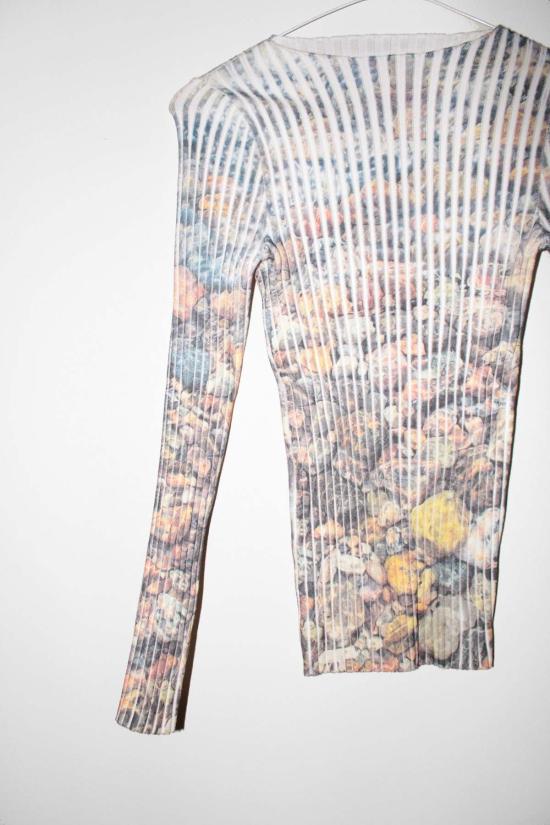  주주 블라우스 지우 지우 논나 주얼 탑 로우 타이드 - GIU GIU