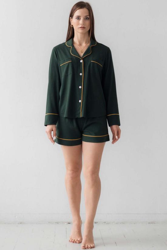  Salua Lingerie 라운지 웨어 살루아 란제리 럭셔리 브러시드 피마 코튼 파자마 세트