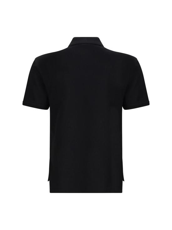  지방시 폴로 티셔츠 코튼 폴로 셔츠 블랙 - GIVENCHY