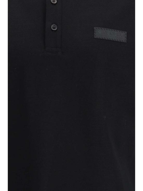 지방시 폴로 티셔츠 코튼 폴로 셔츠 블랙 - GIVENCHY