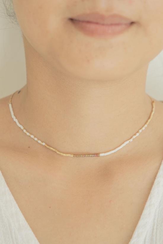  빌리지 스라이브 목걸이/팬던트 골든 비즈 목걸이 - VILLAGE THRIVE