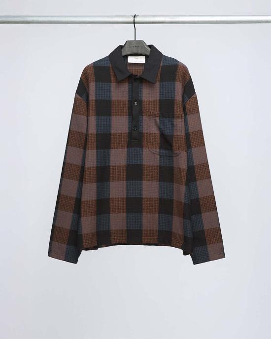  송포더뮤트 폴로 티셔츠 Song For The Mute 긴팔 폴로 셔츠 블랙 - SONG FOR THE MUTE