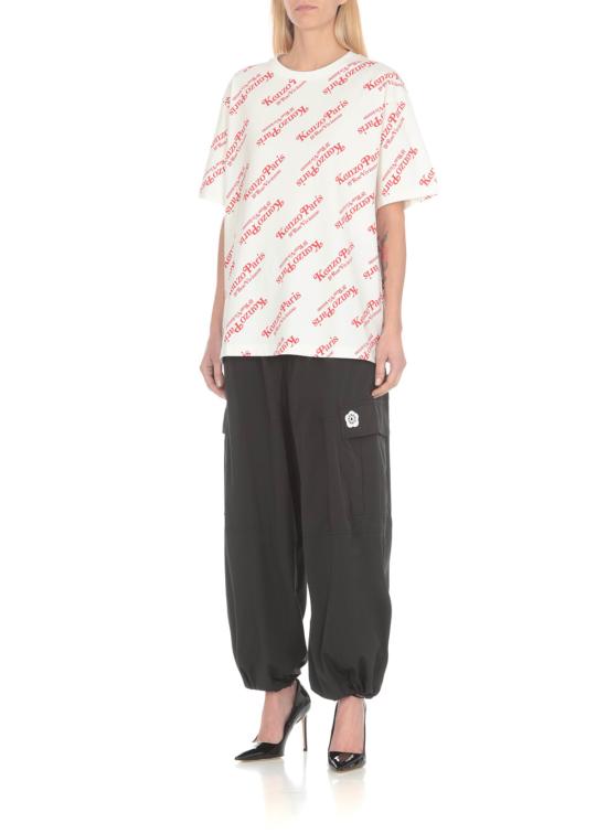  겐조 반팔 티셔츠 로고 티셔츠 화이트 - KENZO