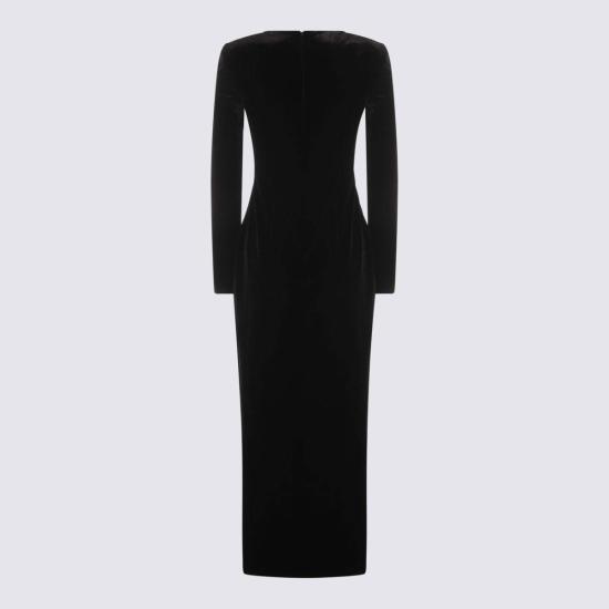  셀프 포트레이트 롱 원피스 블랙 드레스 - SELF PORTRAIT