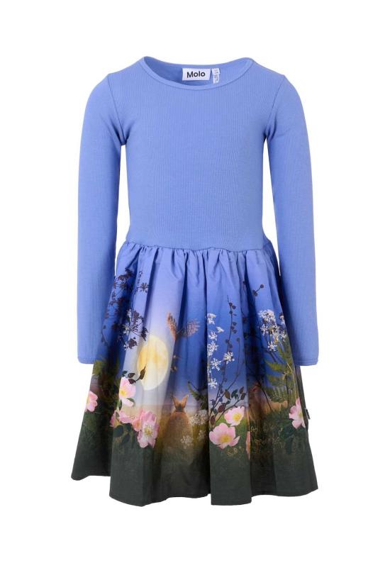  [키즈] 몰로 원피스 문 프린트 아동용 드레스 (연한 파란색)