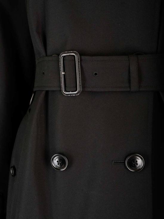  버버리 트렌치 코트 켄싱턴  블랙 - BURBERRY