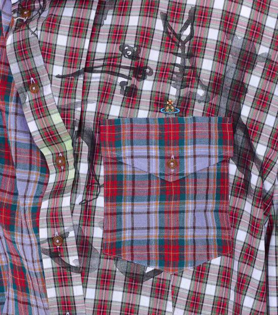  비비안웨스트우드 긴팔 셔츠 비비안 웨스트우드 카오스 셔츠 멀티컬러 - VIVIENNE WESTWOOD