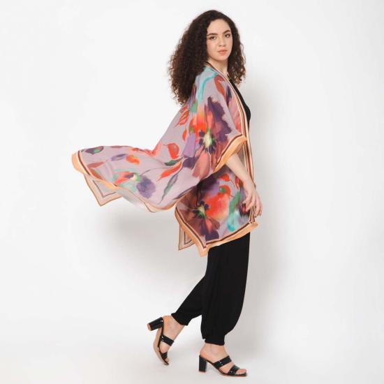  비스마야 가디건 Vismaya 눈에 띄는 기모노 라일락 - VISMAYA