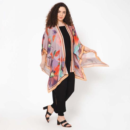  비스마야 가디건 Vismaya 눈에 띄는 기모노 라일락 - VISMAYA