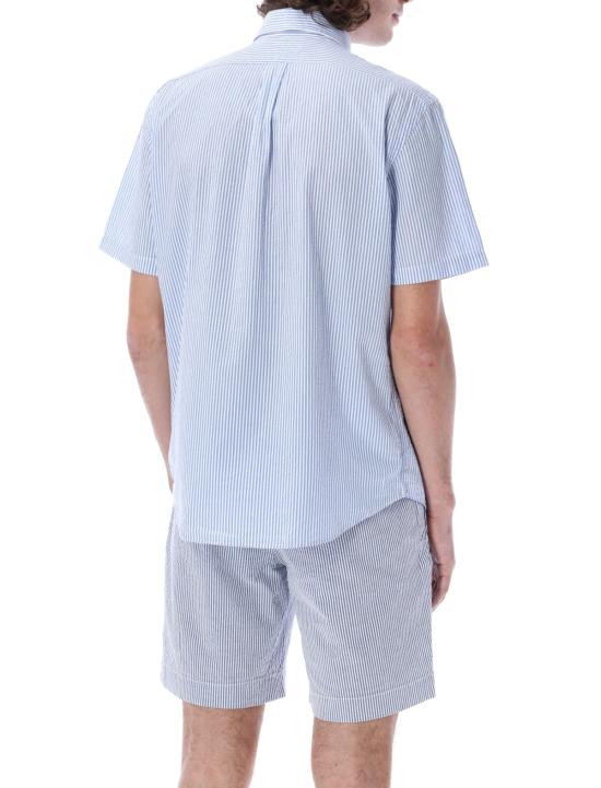  랄프 로렌 반팔 셔츠 링클 반팔  2604 A 블루/화이트 - RALPH LAUREN