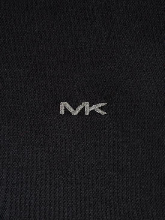 마이클 코어스 긴팔 티셔츠 긴팔 슬릭 MK 폴로 셔츠 블랙 - MICHAEL KORS