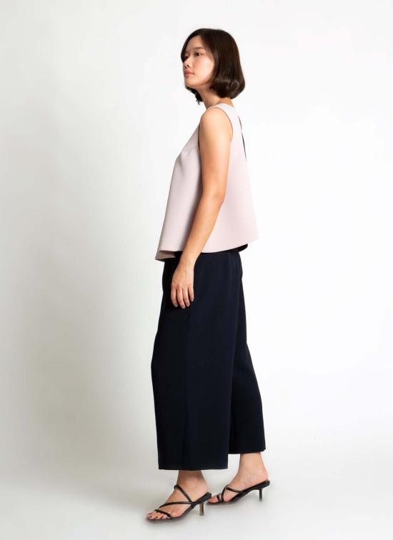  카렘 블라우스 Kaarem Three Two A 라인 컬러블록 탑 - KAAREM