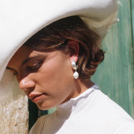  크레시오니 이어링 알마 진주 귀걸이 - CRESCIONI