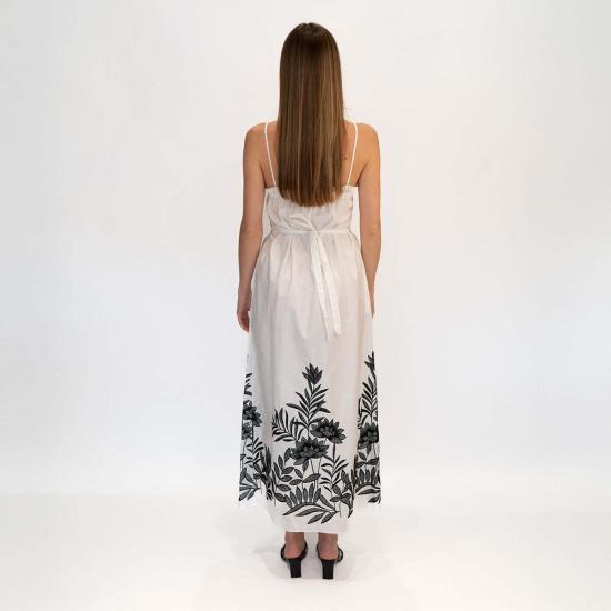  로레타 카포니 롱 원피스 Loretta Caponi Bianca 롱 드레스 수련 - LORETTA CAPONI