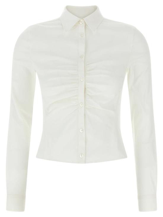  발렌시아가 셔츠 컬링 셔츠 화이트