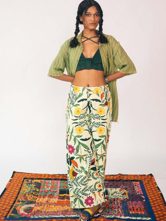  IKKIVI 셔츠 이키비 릴로 셔츠 올리브 그린 - IKKIVI