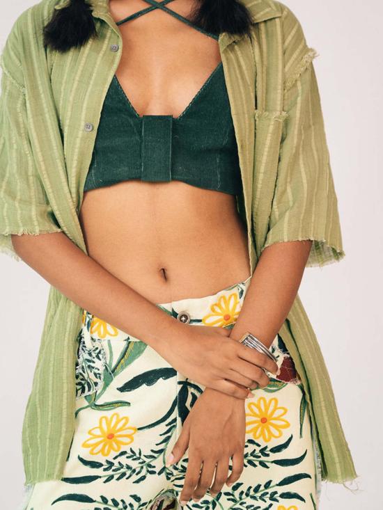  IKKIVI 셔츠 이키비 릴로 셔츠 올리브 그린 - IKKIVI